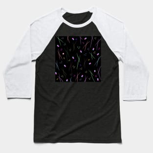 Fun lines and circles with painted dots Baseball T-Shirt